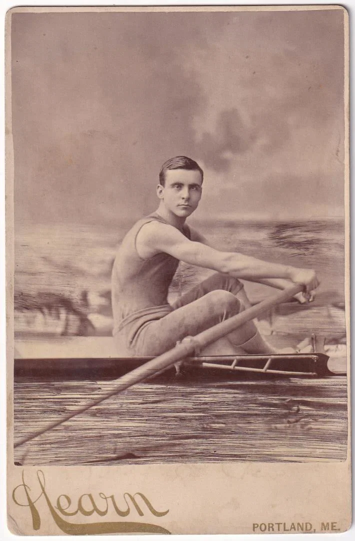 Portland Maine Rower Sculler Cabinet Card Photo