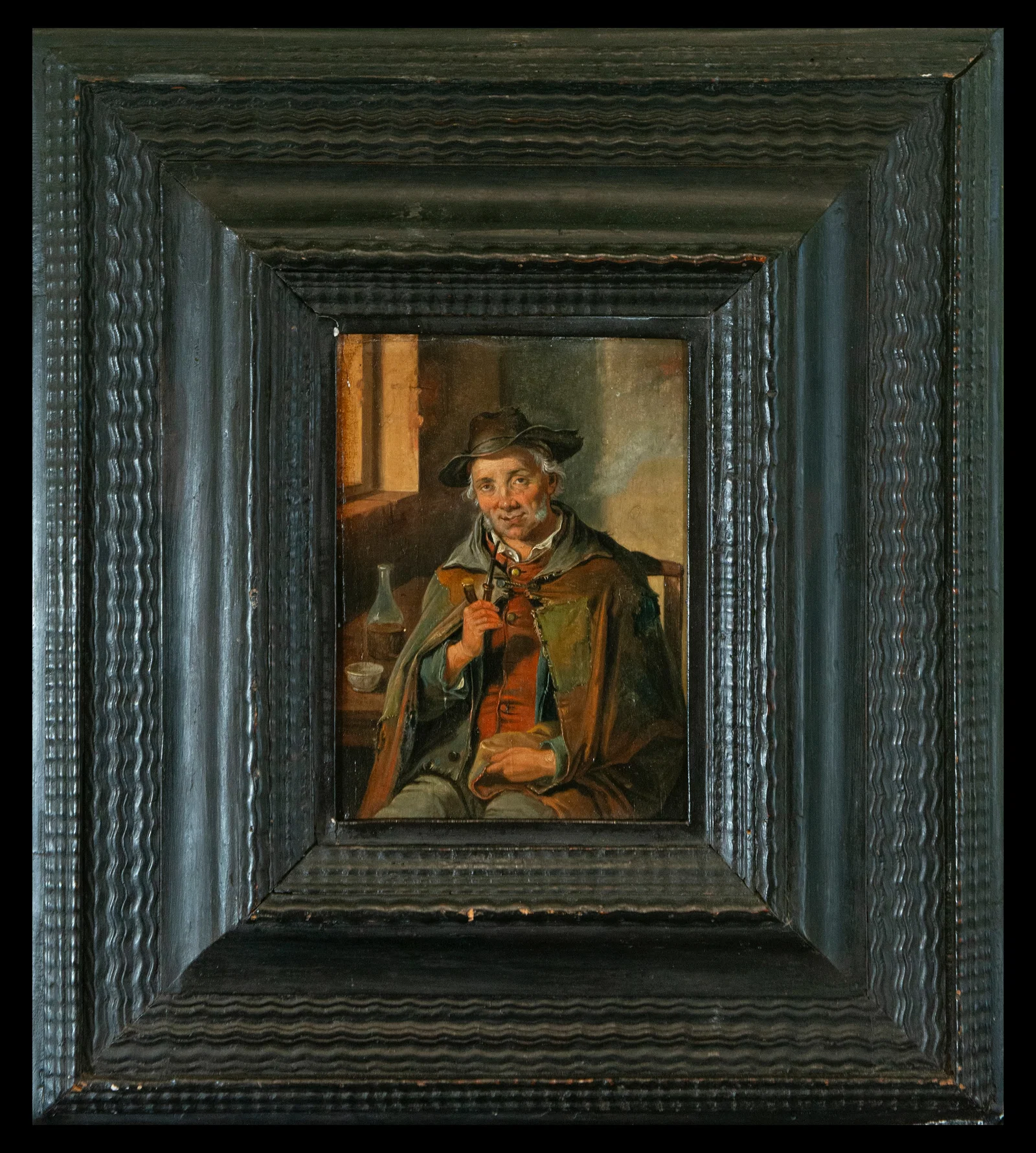 Portrait of a Man with a Pipe, Adriaen Van Ostade (1610-1685), Flemish School - 17th Century