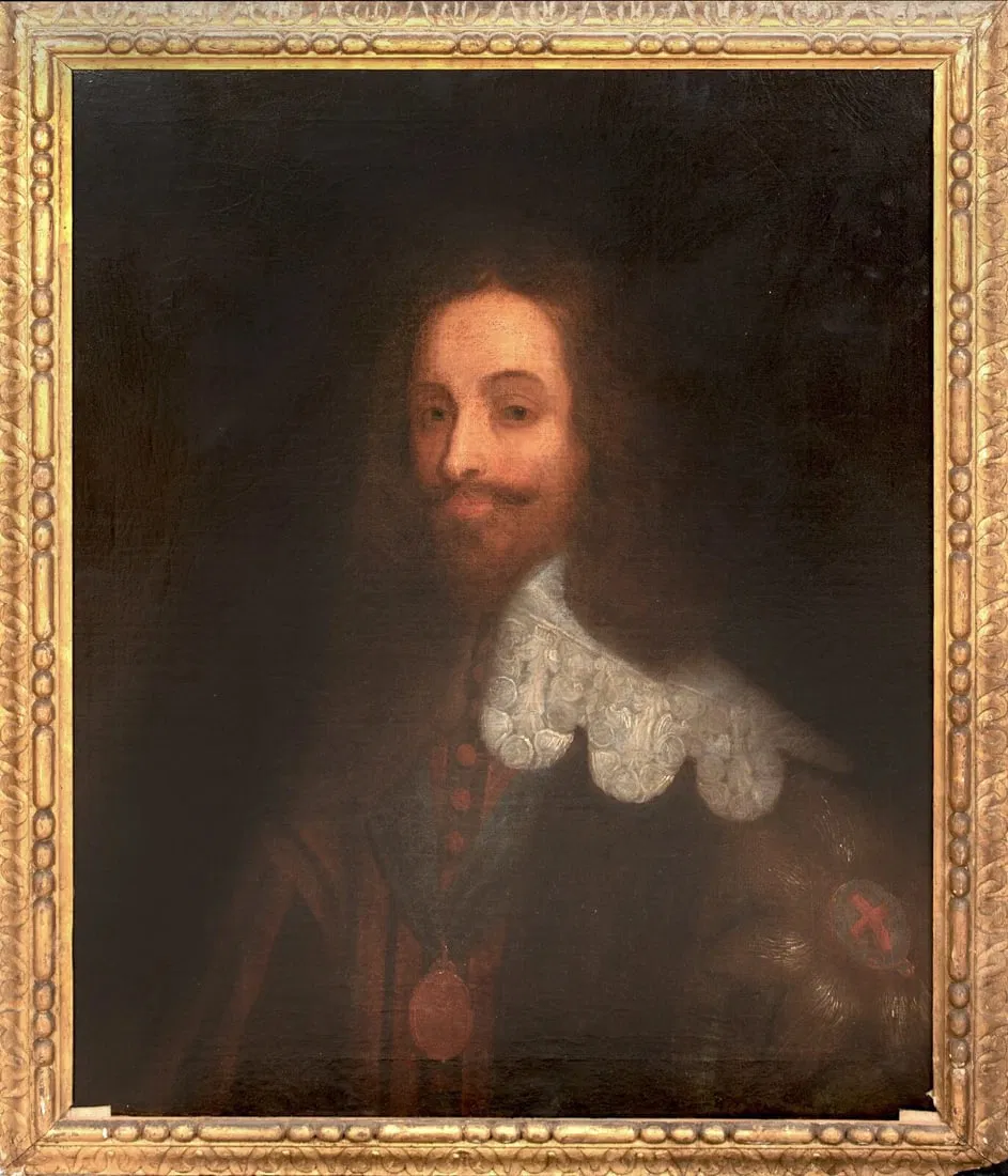 PORTRAIT OF CHARLES I OF ENGLAND OIL PAINTING