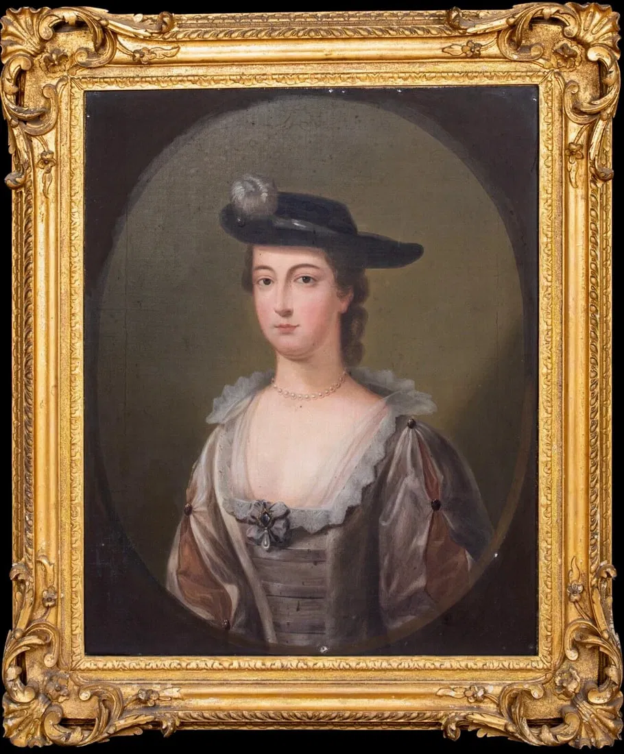 PORTRAIT OF MARY ANNE WARD OIL PAINTING