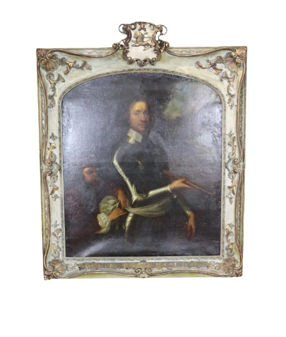 PORTRAIT PAINTING DEPICTING OLIVER CROMWELL ATTRIBUTED ROBERT WALKER