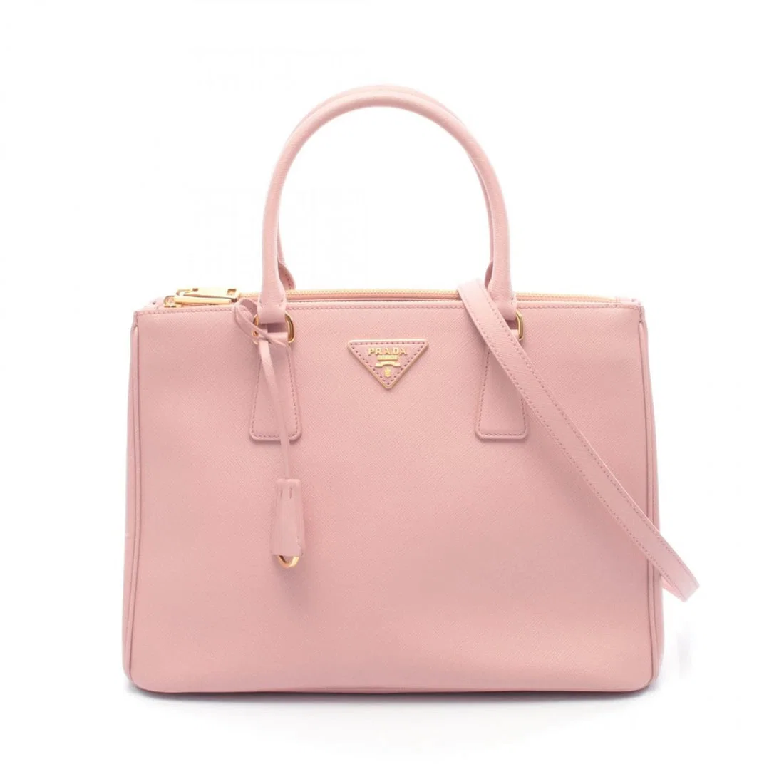 PRADA SAFFIANO LUX GALLERIA LARGE TOTE CROSSBODY BAG