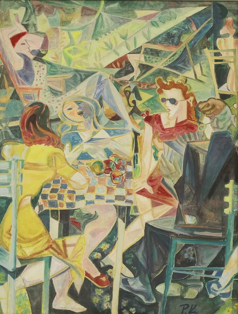 ▲ Pravoslav Kotik (Czech, 1889-1970) 'Strandcafe', 1939