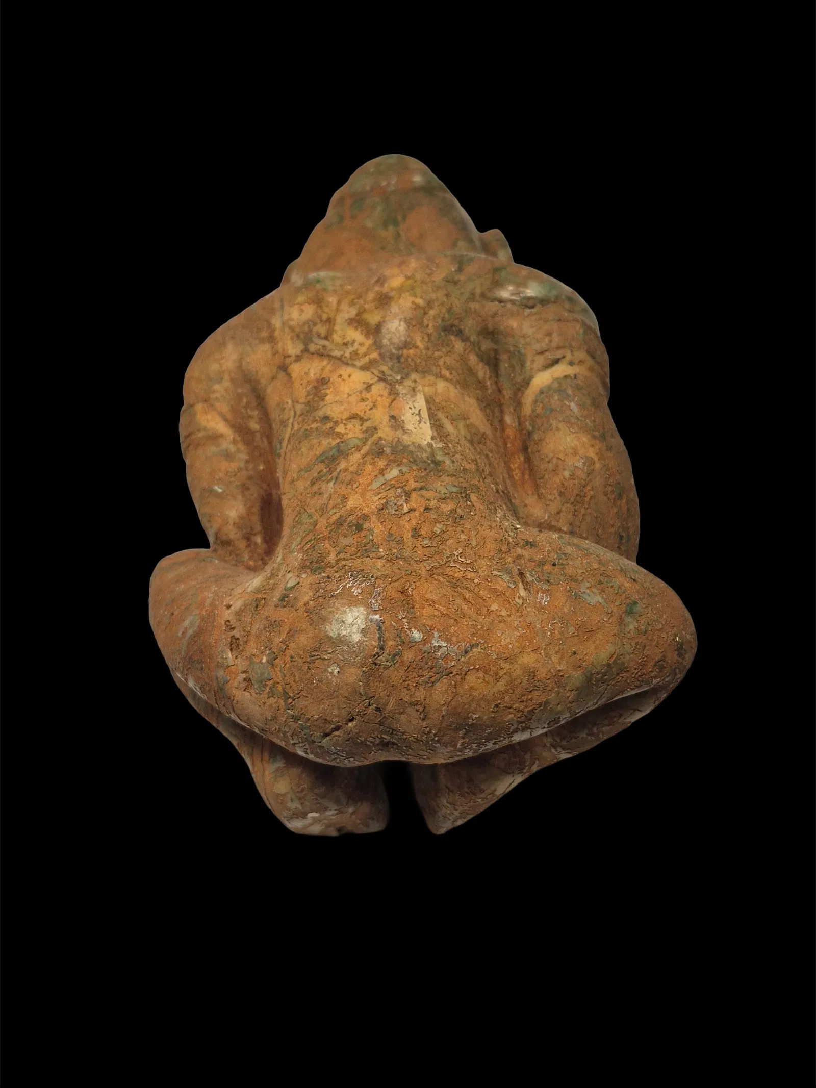 Pre-Columbian Olmecoid Seated Jade Figure