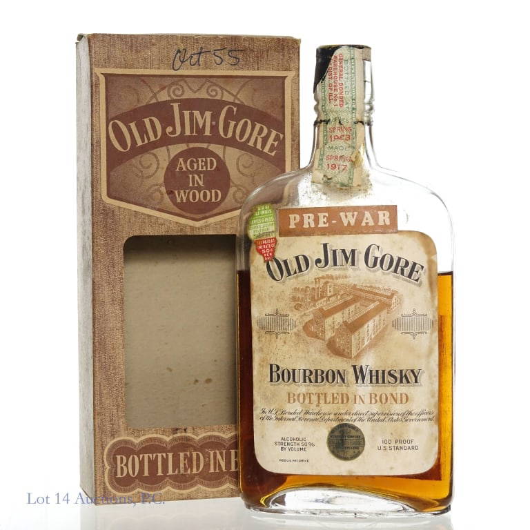 Pre-Pro 1923 Old Jim Gore Bourbon BIB