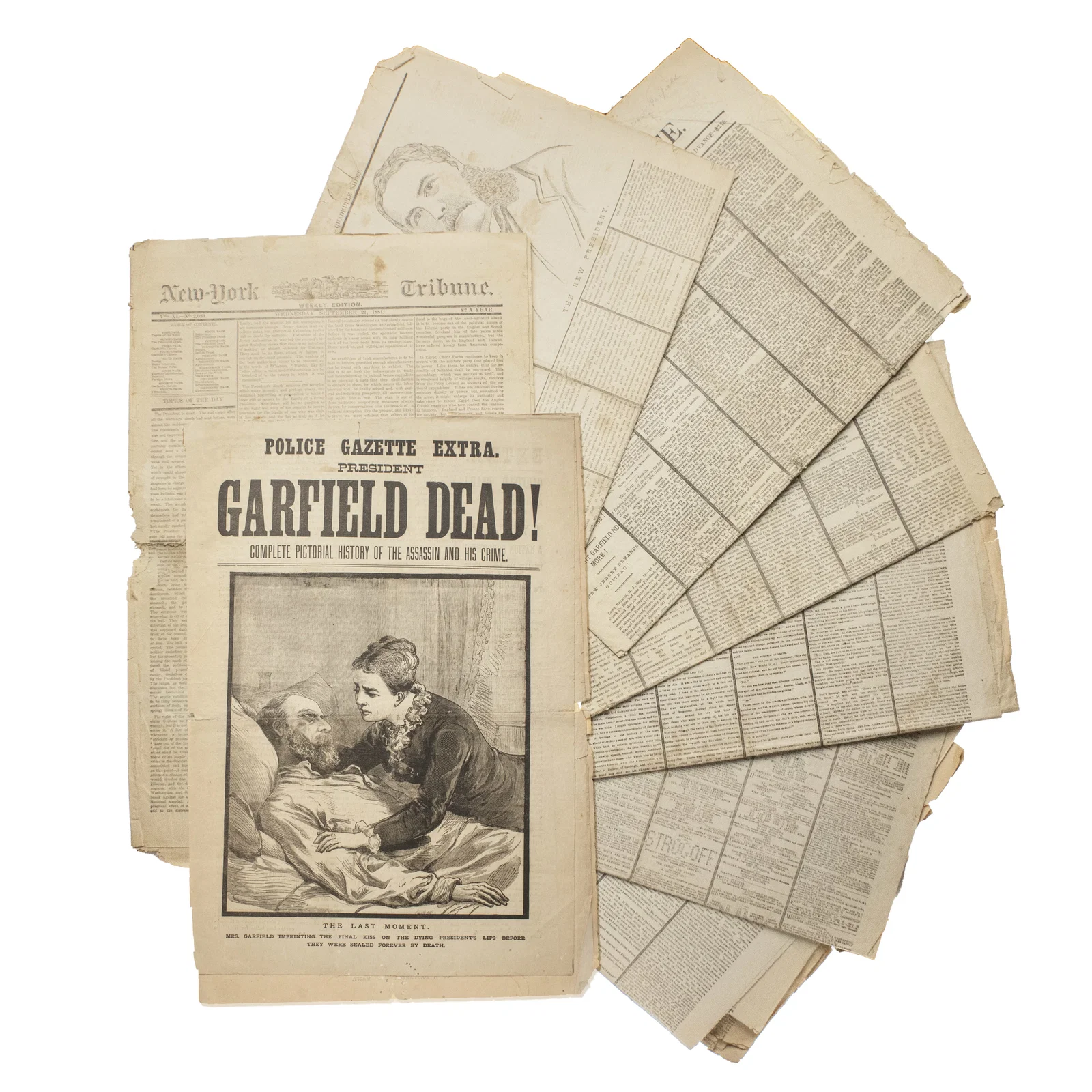 [PRESIDENTS] Garfield's Assassination Newspapers