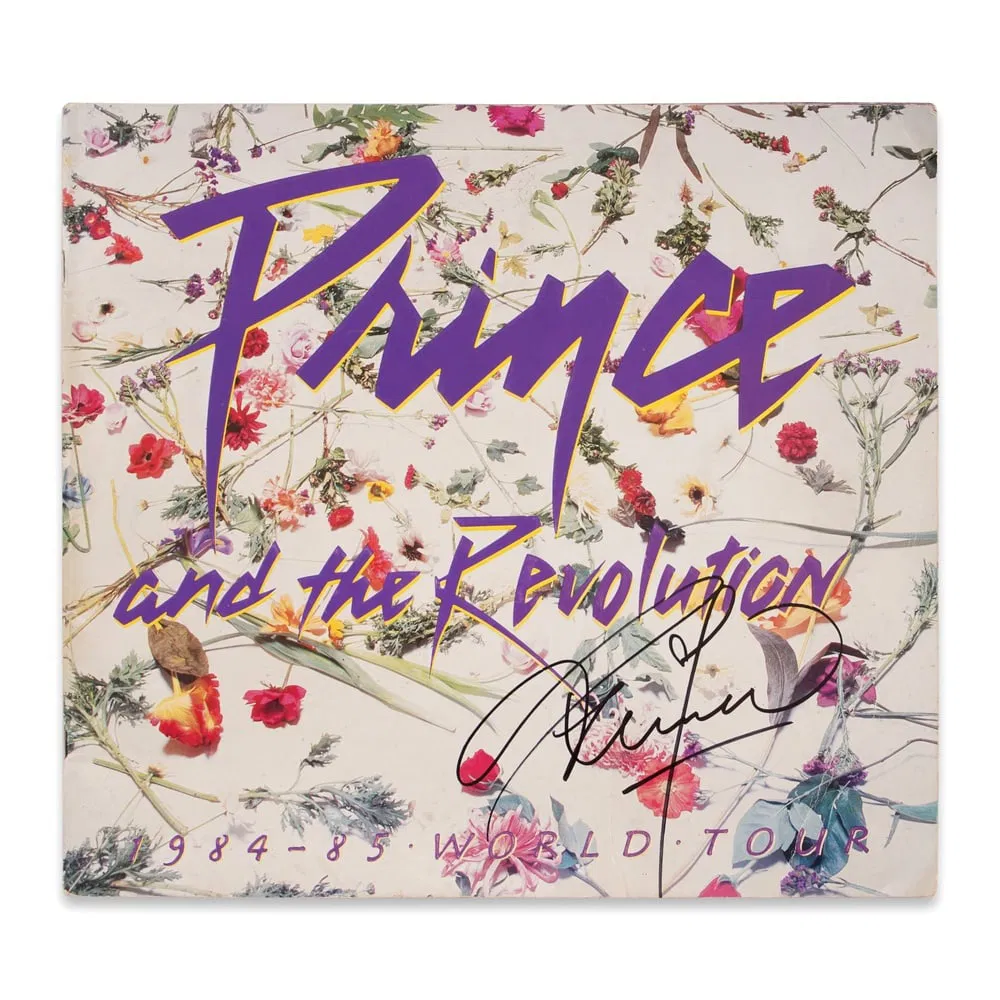 PRINCE SIGNED PURPLE RAIN WORLD TOUR PROGRAM (1984-1985)