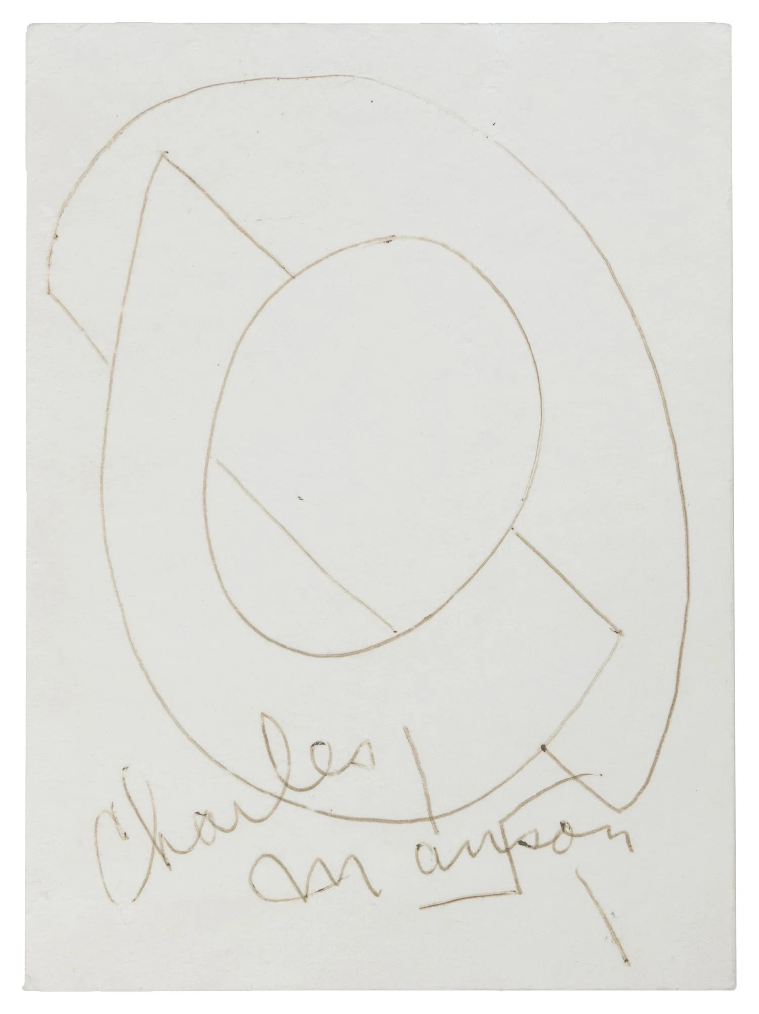 [PRISON ART]. MANSON, Charles (1934-2017). Abstracts, recto and verso.
