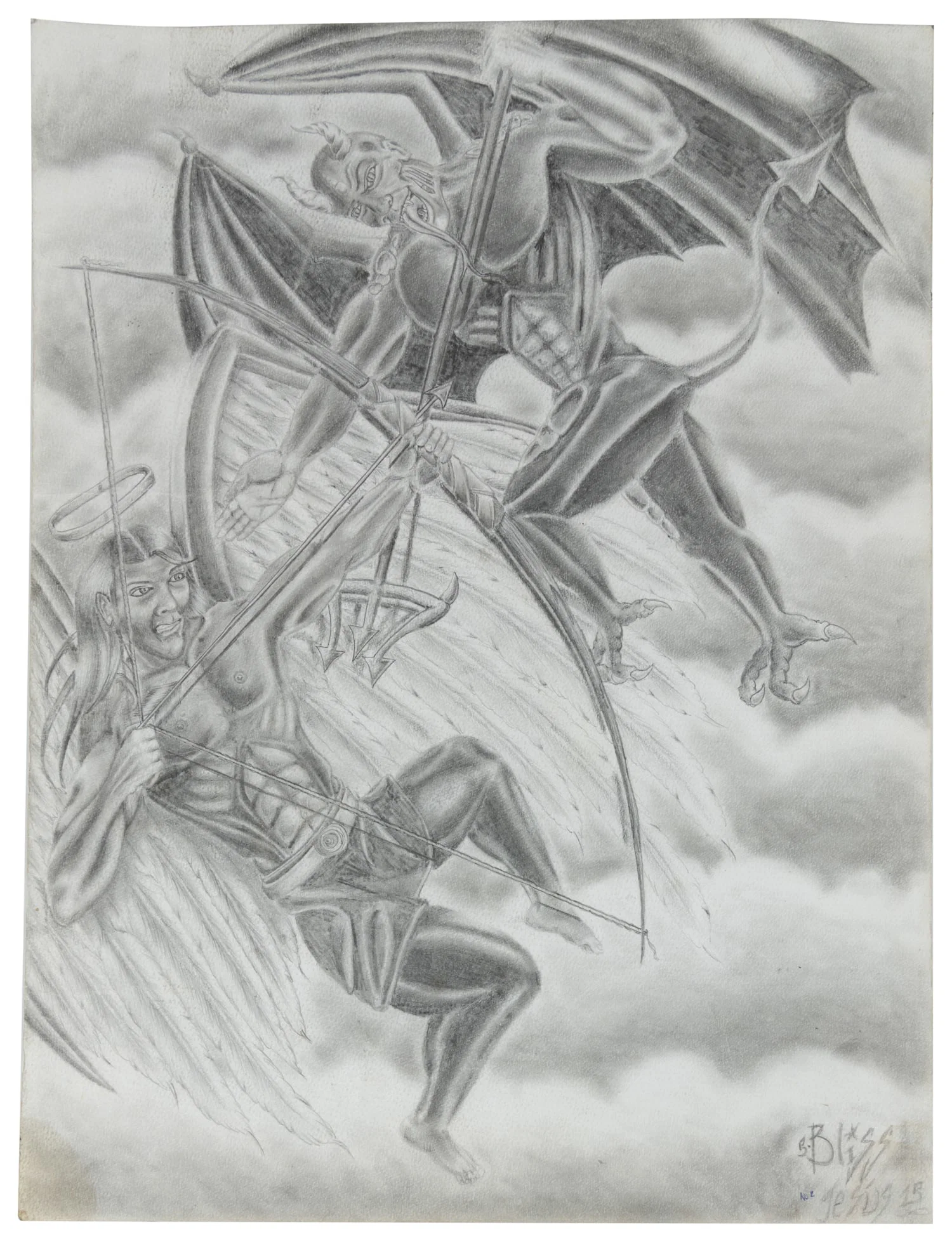 [PRISON ART] Untitled (Angels Battle / War in Heaven).