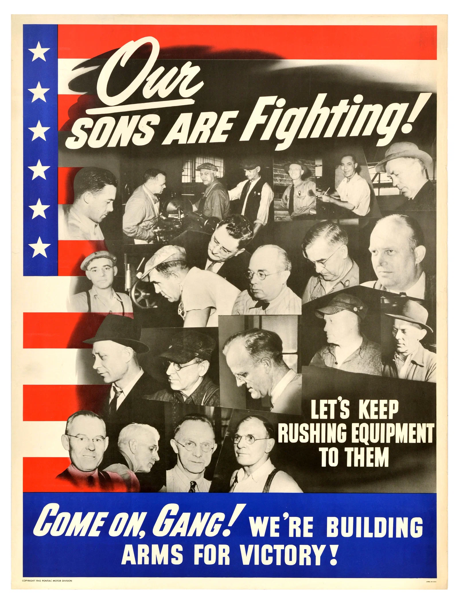 Propaganda Poster Our Sons are Fighting WWII Home Front