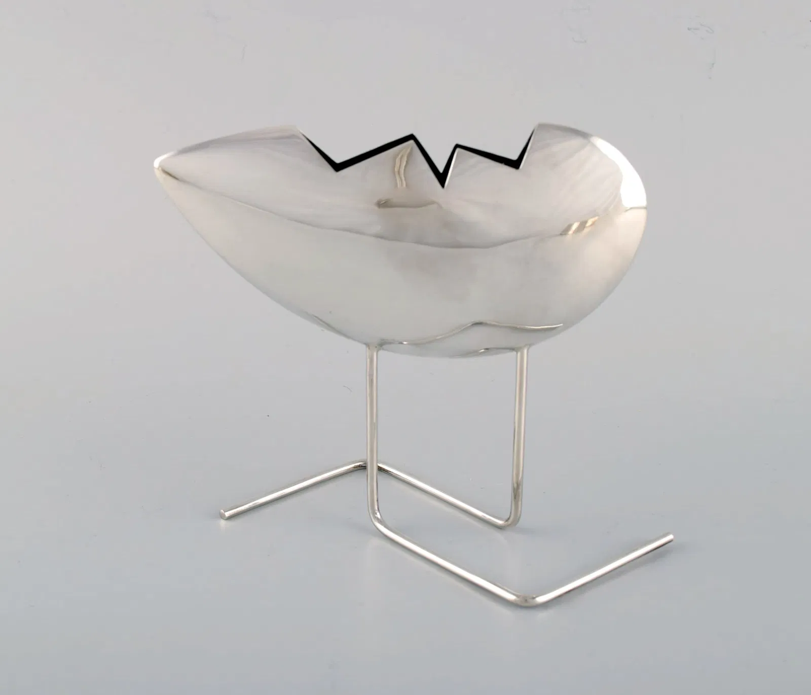 Prudenci Sanchez, Catalan silversmith. Modernist / abstract unique sculpture in sterling silver.