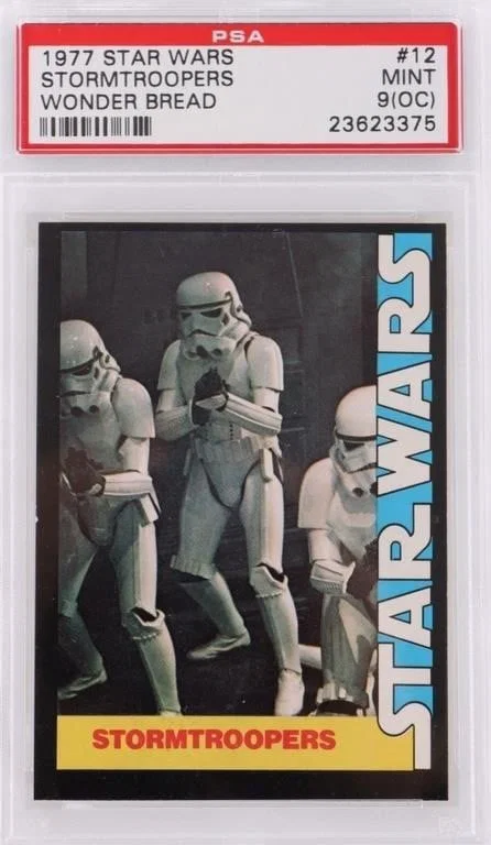 PSA 9 1977 STAR WARS WONDERBREAD STORMTROOPER CARD