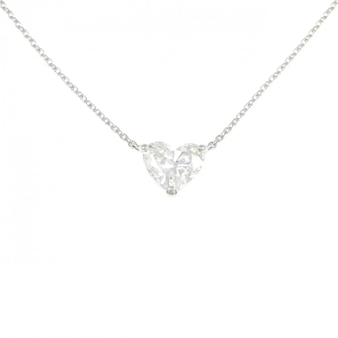 PT900/PT850 DIAMOND NECKLACE 1.635CT G SI2 HEART SHAPE