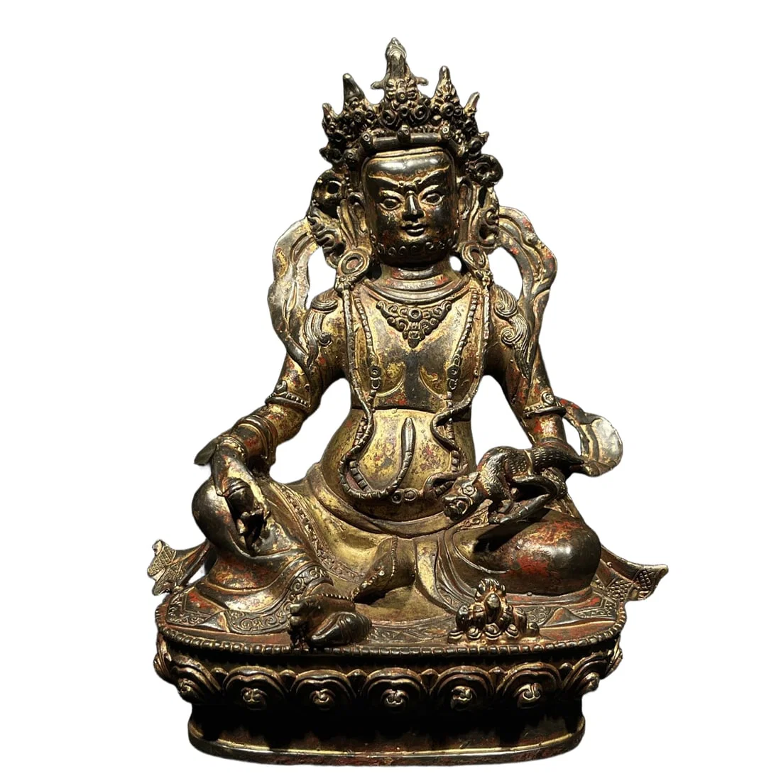 Pure Copper Yellow Wealth God Statue