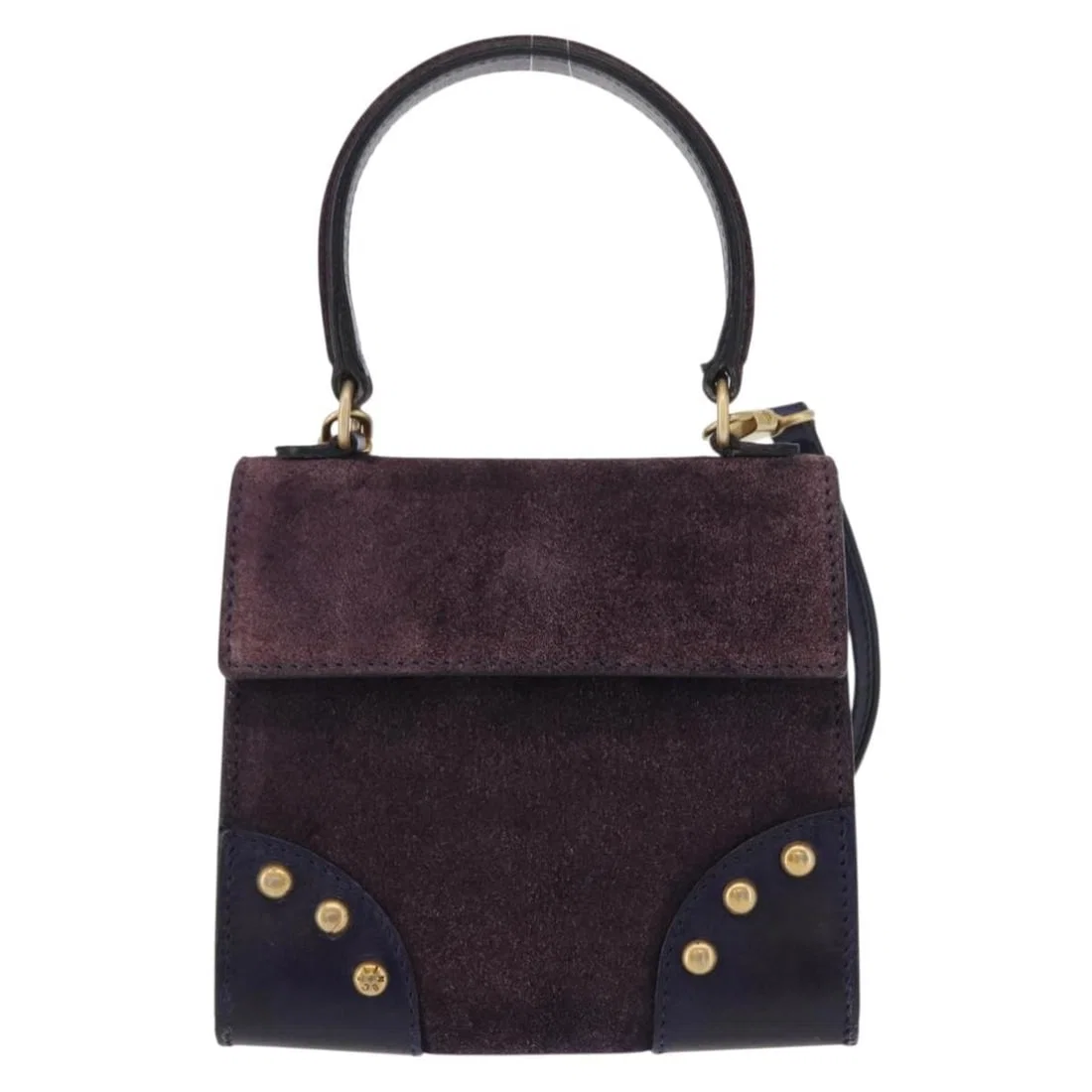 Purple Suede Celine Shoulder Bag for Women 13cm x 12cm x 5cm