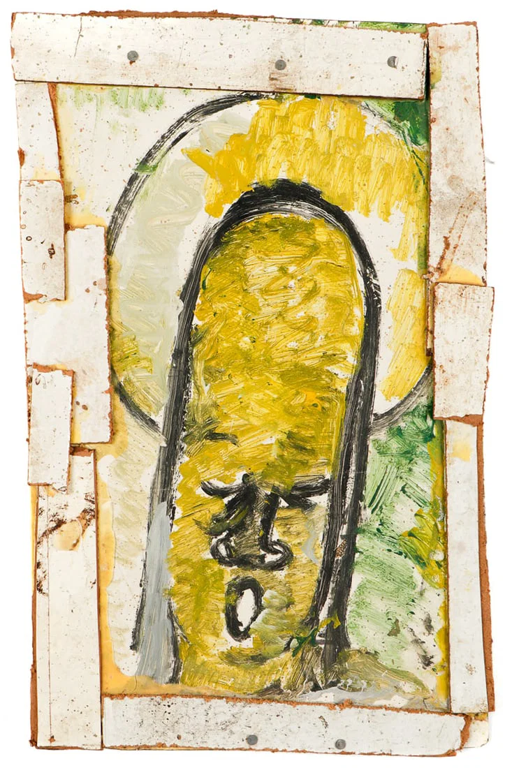 Purvis Young (American, 1943-2010) Assemblage, 28" x 18"