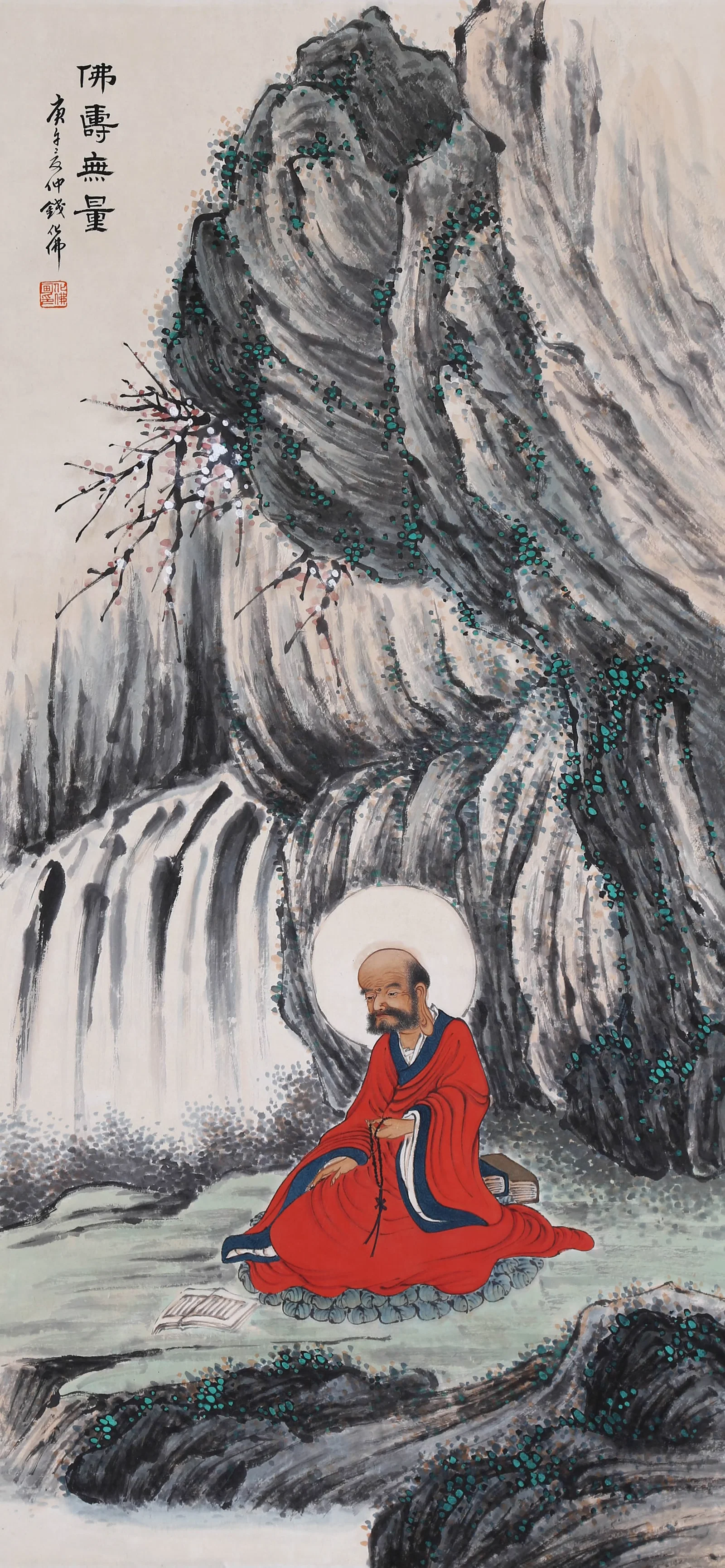QIAN HUAFO, ATTRIBUTED TO, BUDDHA, HANGING SCROLL