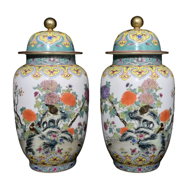 Qianlong Reign Cloisonné Enamel Covered Jar