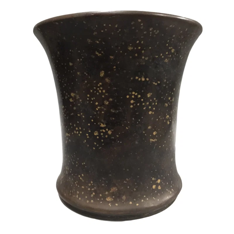 Qianlong Reign of the Great Qing Dynasty Copper Gilt Pen Holder