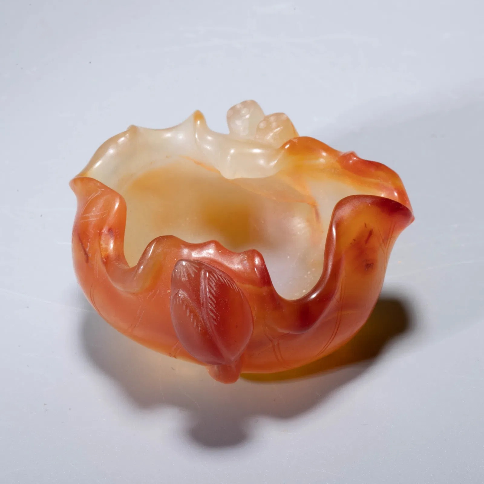 Qing agate lobed rimbrush washer