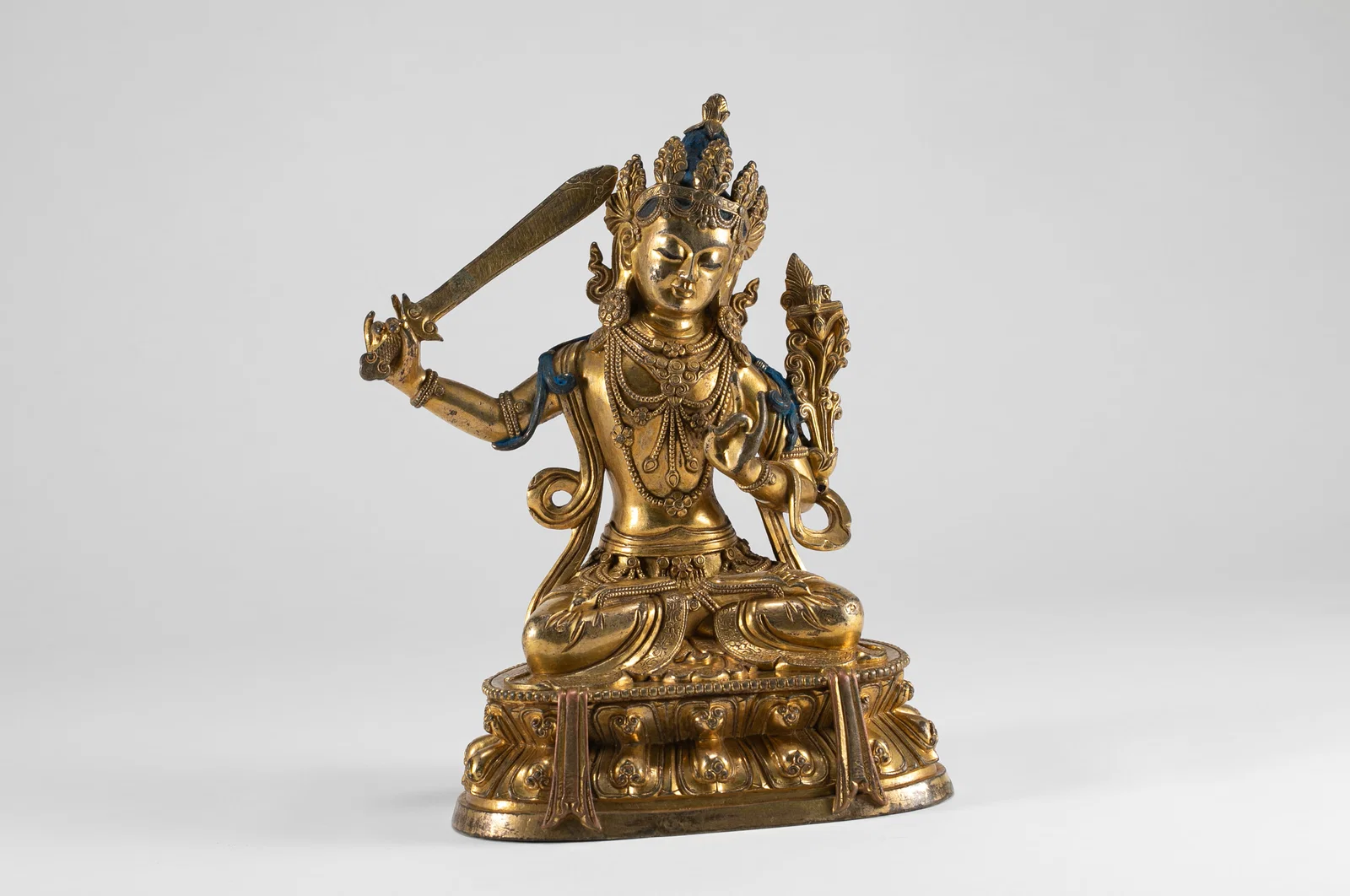 Qing Dynasty Copper Gilded Mother