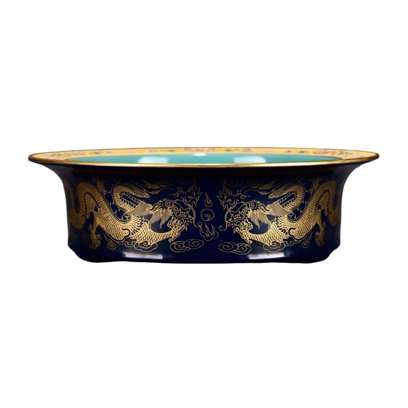 Qing Qianlong Enamel Baby Play Basin
