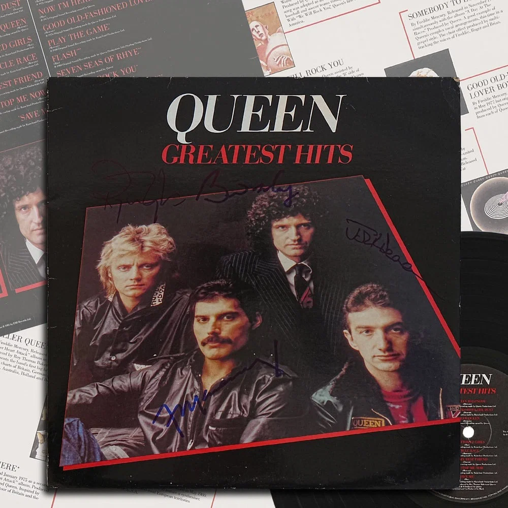 QUEEN FULLY SIGNED GREATEST HITS LP