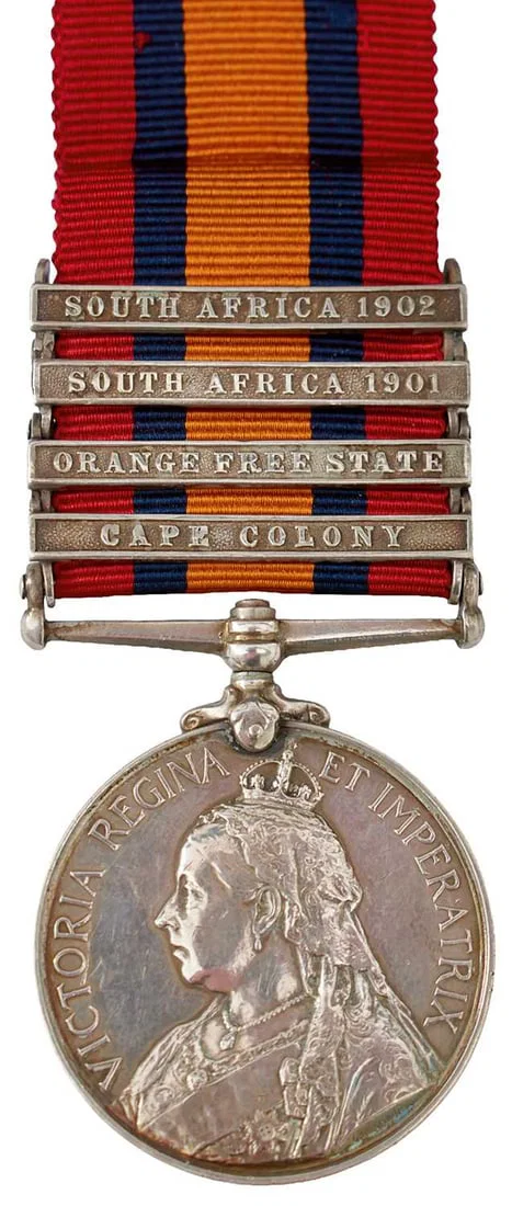 QUEEN'S SOUTH AFRICA MEDAL TO PRIVATE HINCHCLIFFE MANCHESTER REGIMENT,