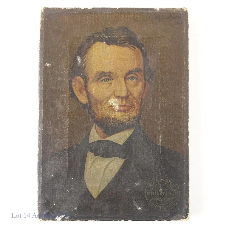 R Bohunek Abe Lincoln IL Watch Co Advertisement *
