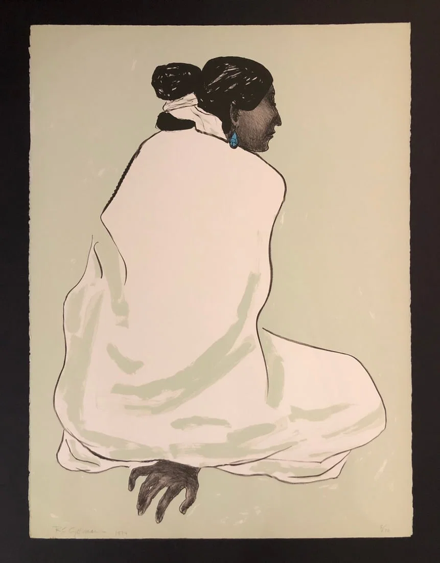 R.C. Gorman "Zonnie St. II" Signed Original Stone Litho LE (1974) - VERY RARE
