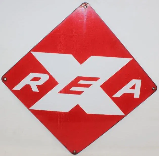 Railway Express Agency SSP Porcelain Sign