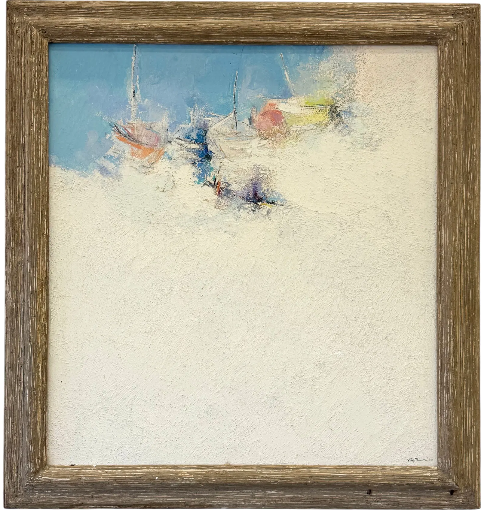 RAMON VASQUEZ BRITO (1922-2015, Venezuela) "Remanso" 1969