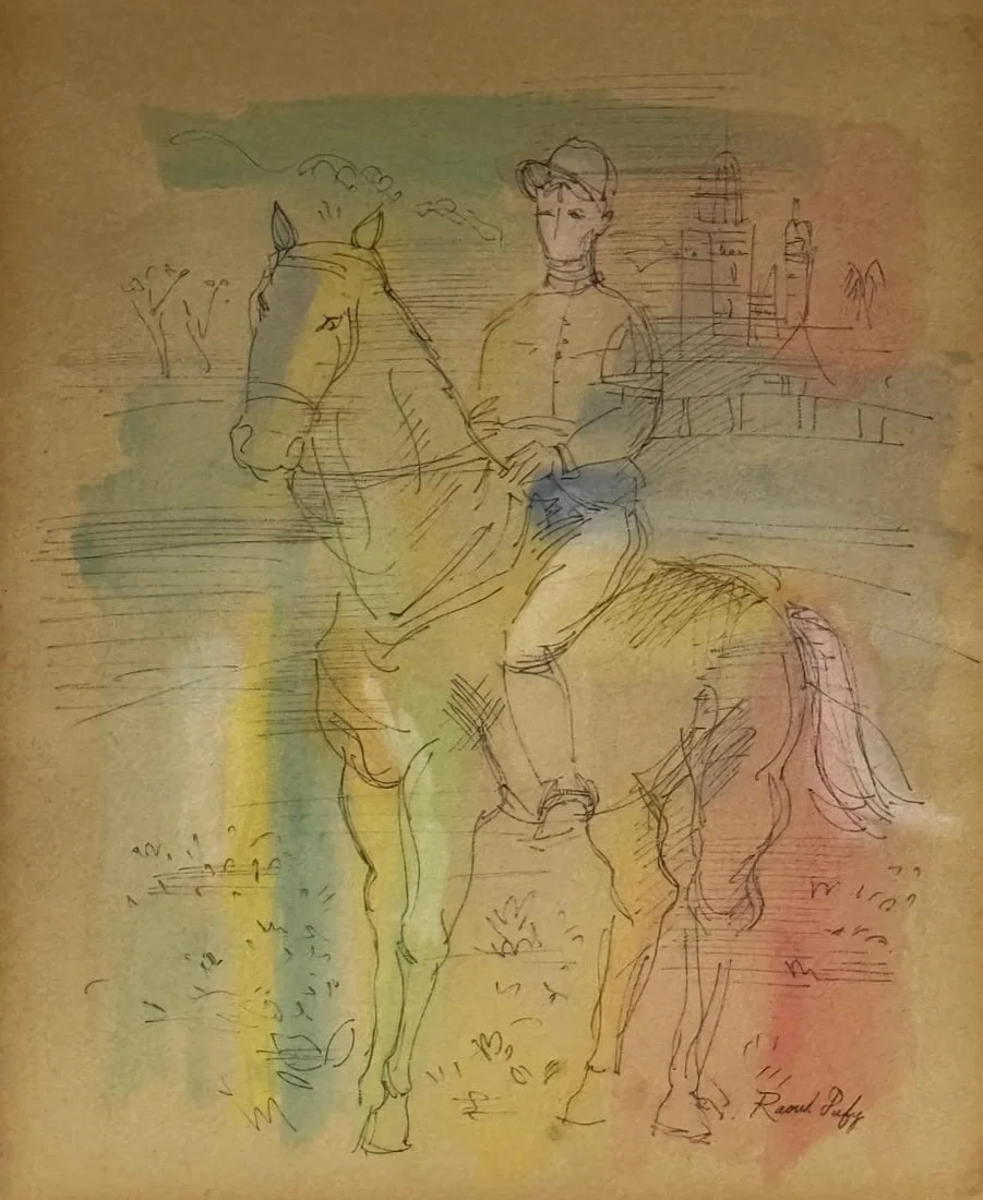 Raoul Dufy, Watercolor and ink on paper.