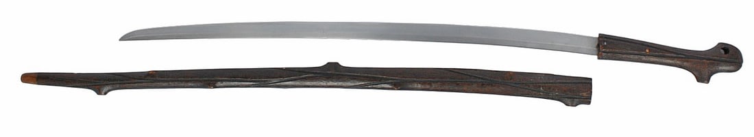 Rare Japanese Meiji era (1868-1912) "Sword Ban" Period Katana (APL)