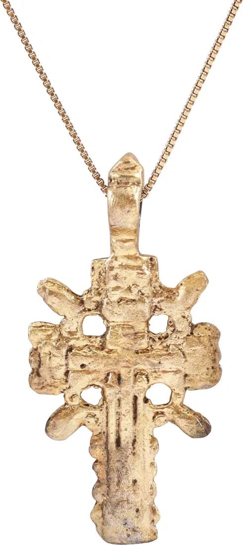 RARE LARGE EASTERN EUROPEAN CROSS, 17TH CENTURY
