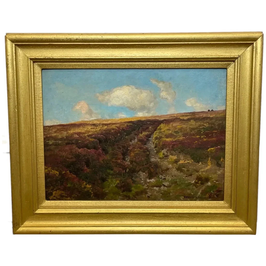 Rare Oil Landscape Masterpiece “Exmoor” — Circa 1900 Signed by Arthur Wardle
