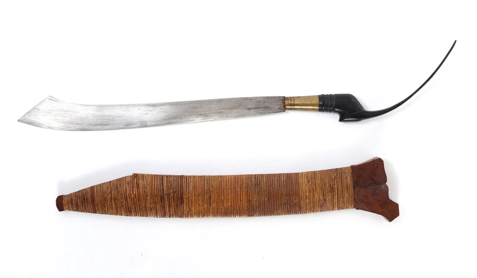 Rare Philippines Yakan Moro Pira Sword w/ Scabbard