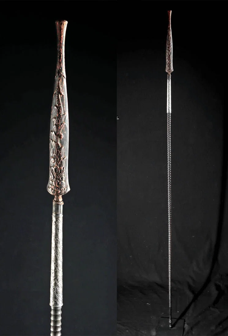 Rare / Tall 19th C. Javanese Royal Guard Tombak Spear