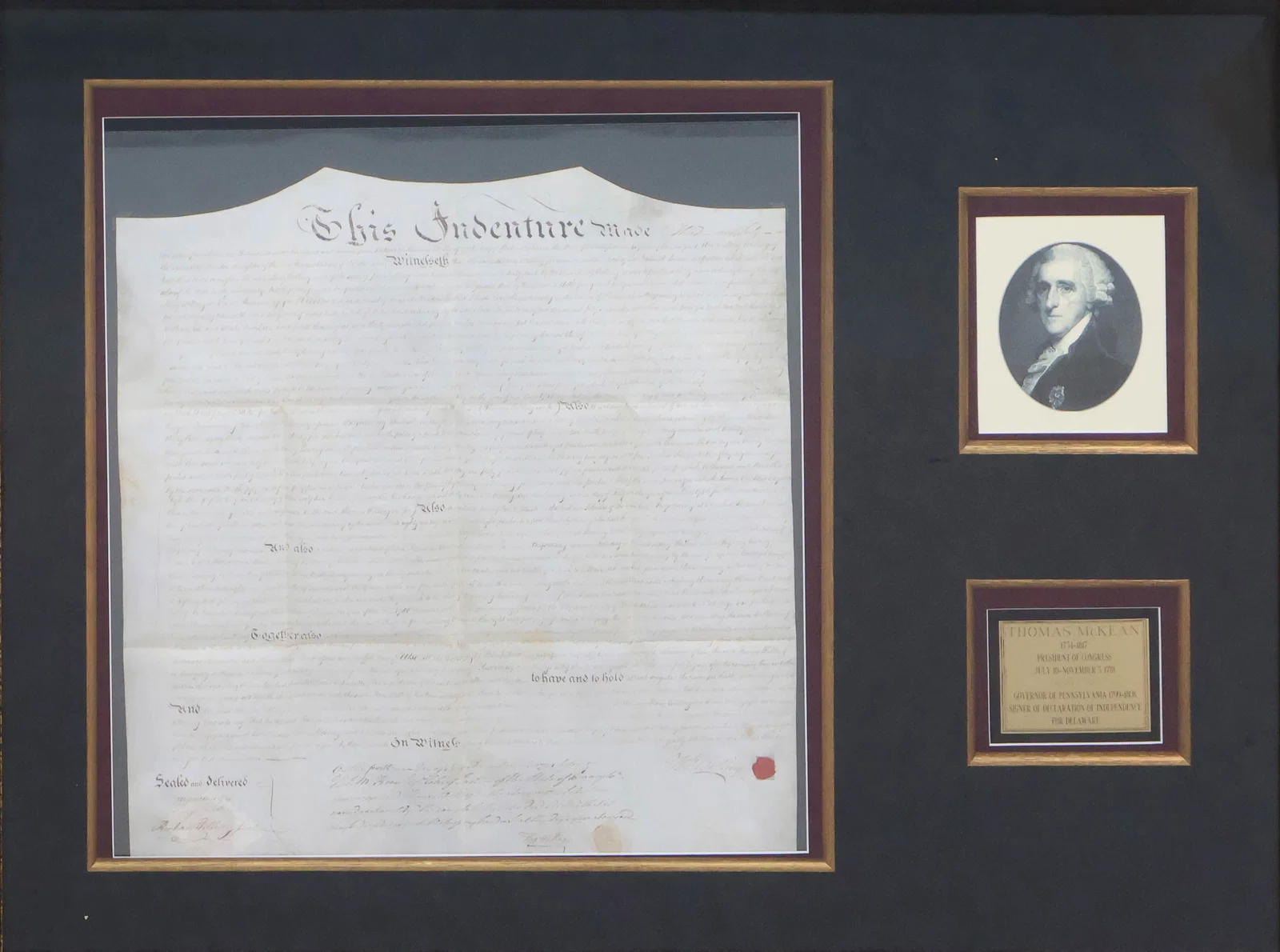 Rare Thomas McKean (1734-1817) Signed Indenture of Servitude