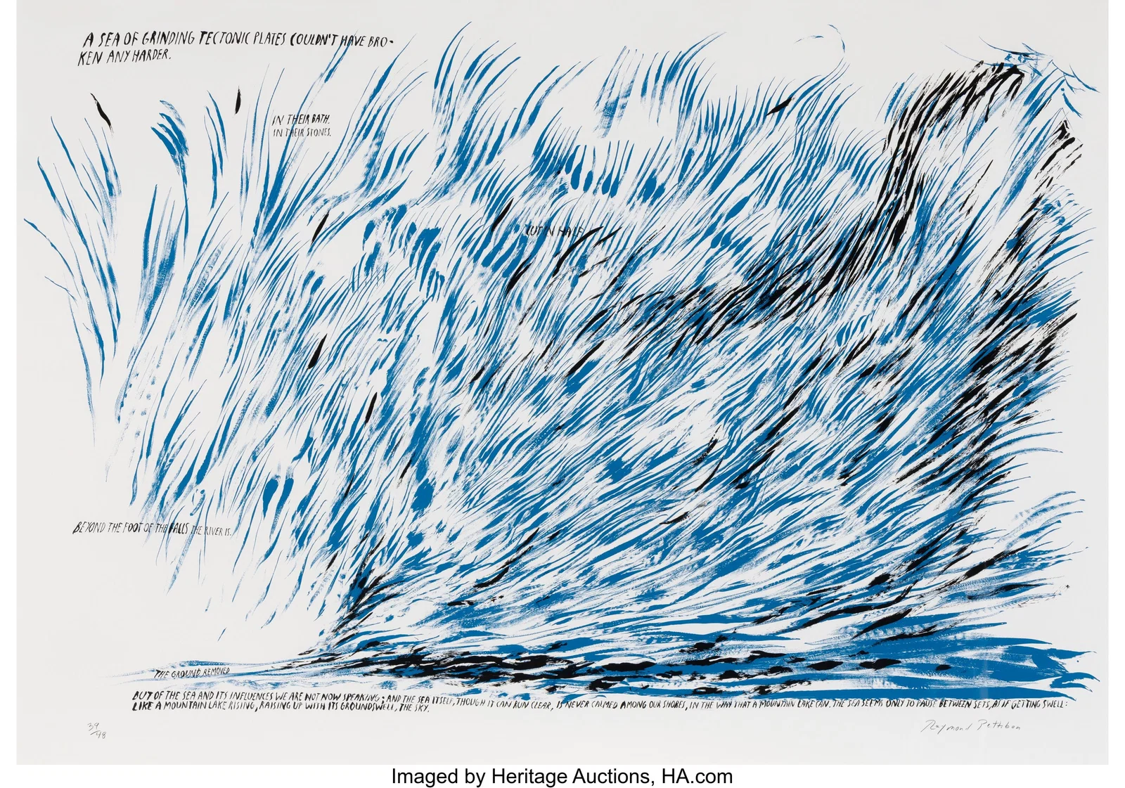 Raymond Pettibon (b. 1957) Untitled (A Sea of Gr