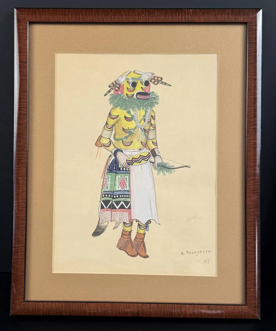 Raymond Poseyesva Hopi Indian Kachina Painting
