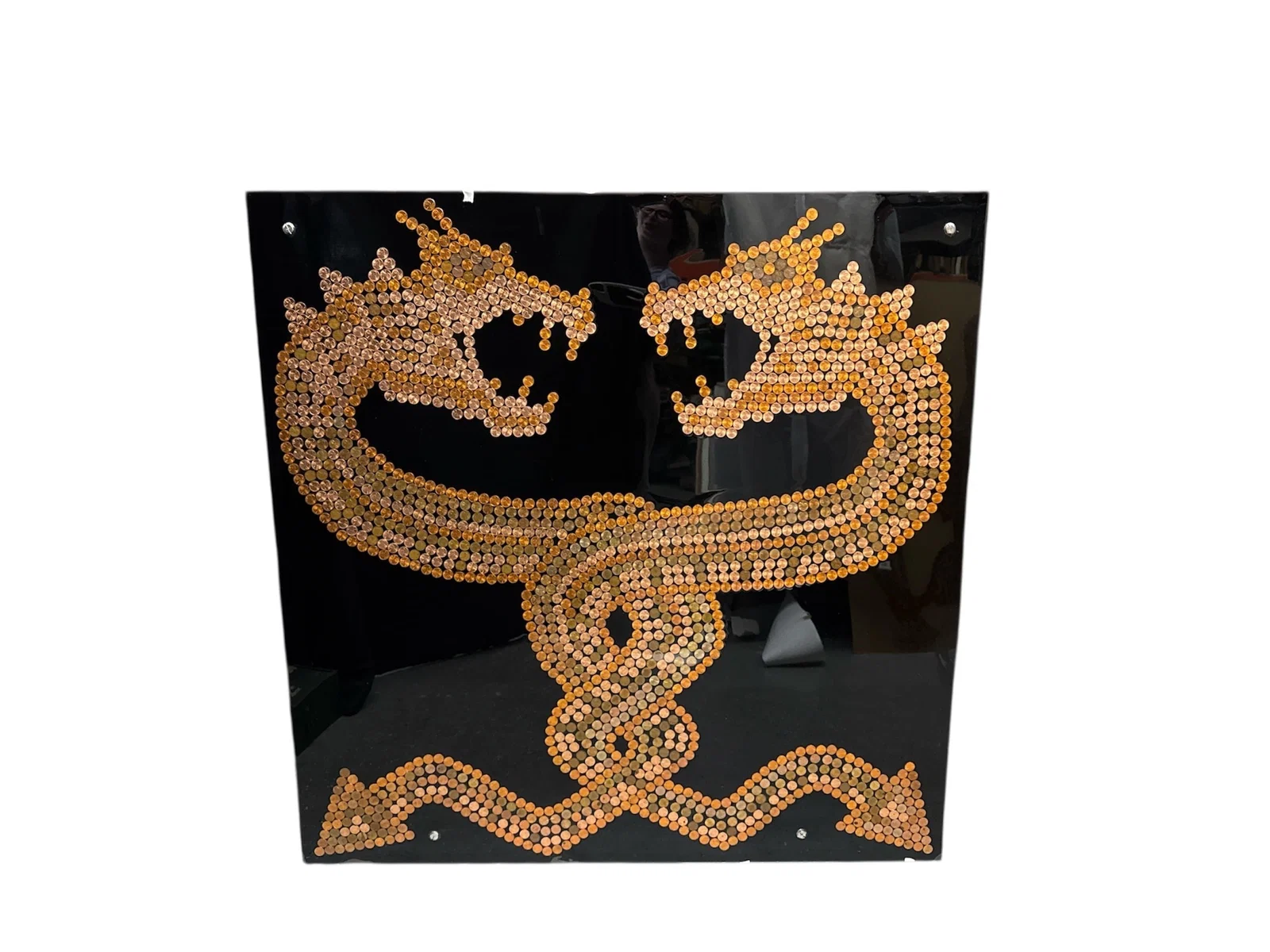 "Red Dragons" by Nail Krbuljic "Penny_Man" (Bosnia, b.1971) Mixed Media