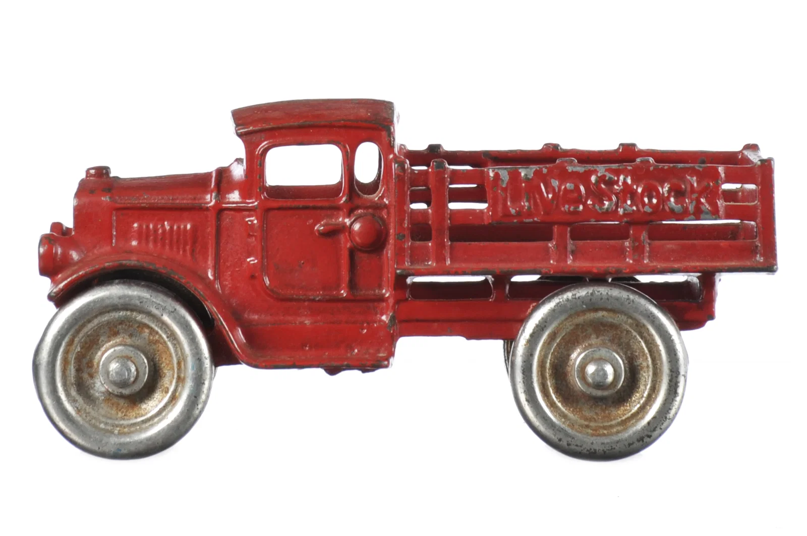 Red Kilgore Livestock Cast Iron Stake Truck