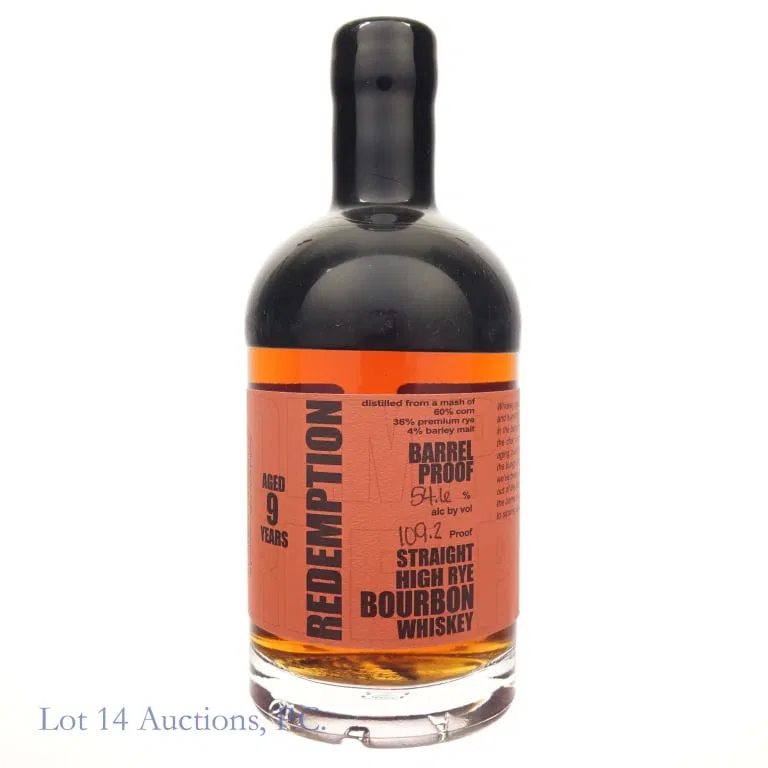 Redemption 9 Yr Brl Proof High Rye Bourbon Batch 1
