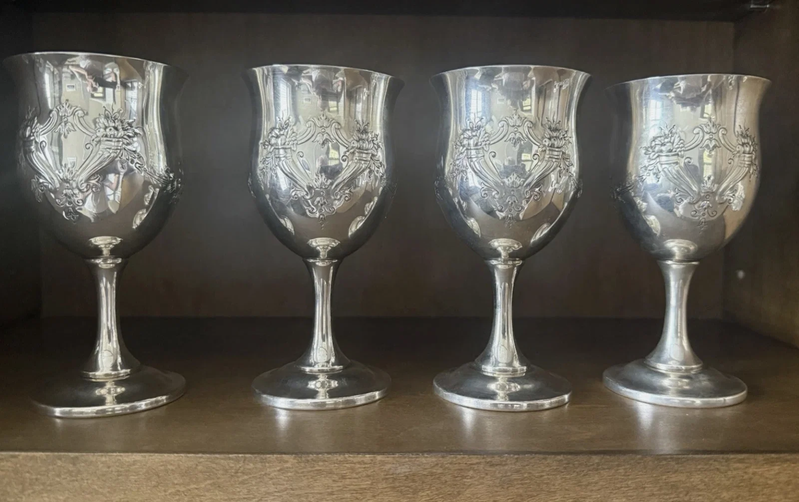 Reed And Barton Sterling Silver X569C Francis 1 Goblets Set of 4