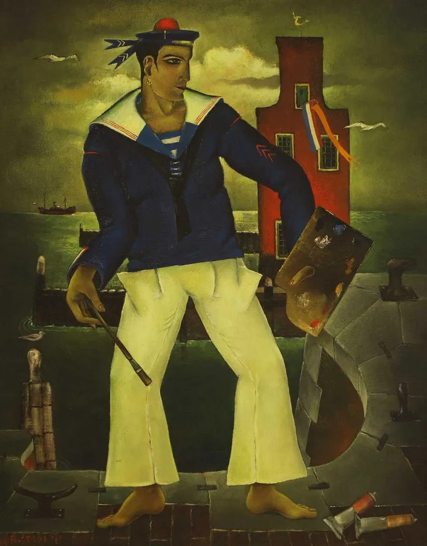 ▲ Reimond Josef Peter Kimpe (Belgian, 1885-1970) 'Le Peintre Marin'