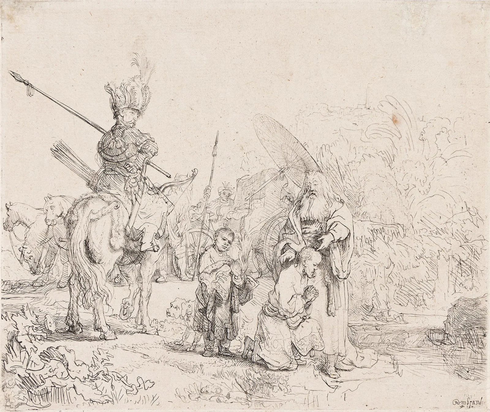 Rembrandt van Rijn (1606-1669), The Baptism of the Eunuch, 1641.