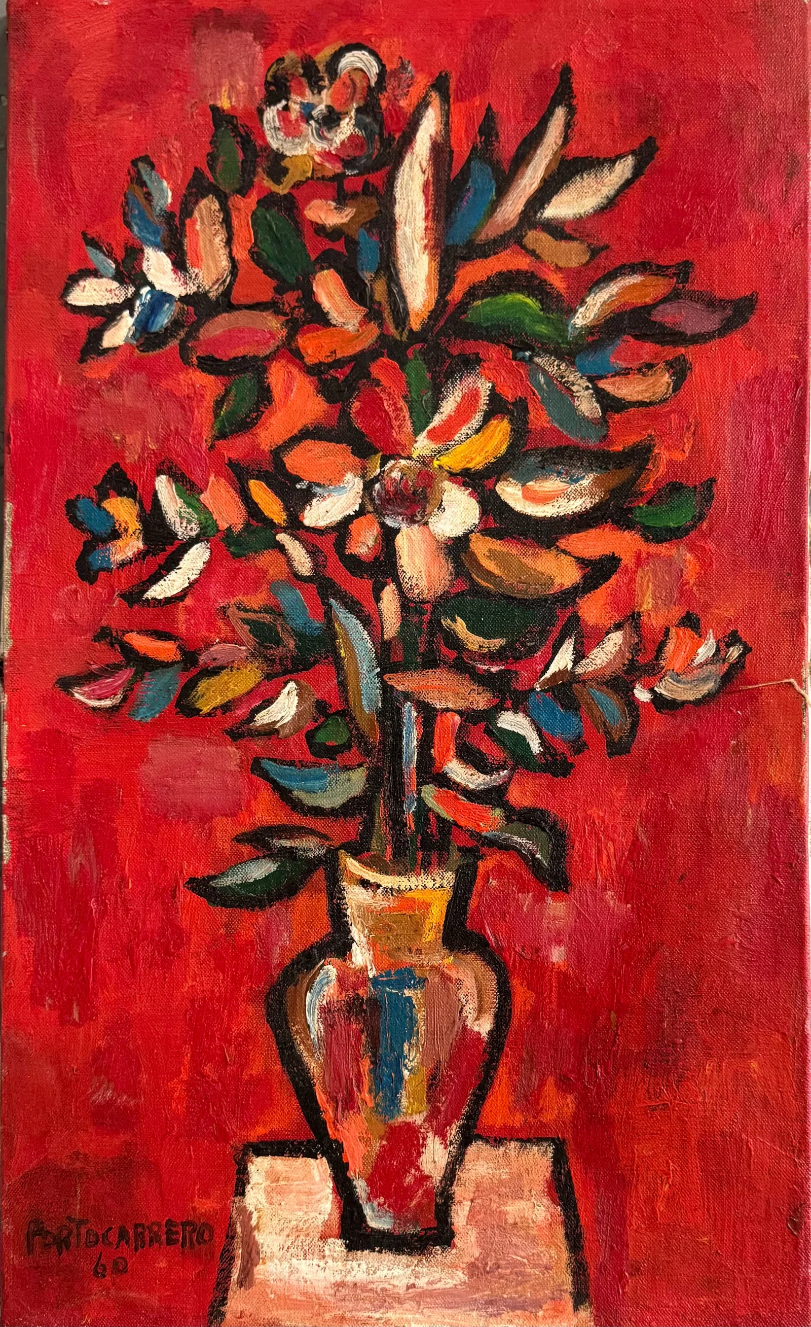 René Portocarrero Oil on Canvas