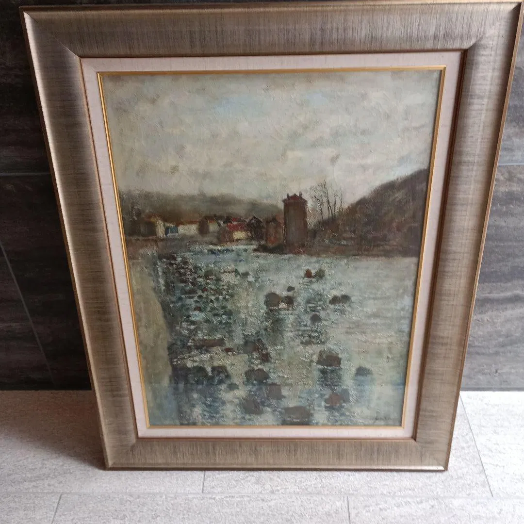 Renowned French master, Bernard Gantner, oil painting size 20, authentic work guaranteed.