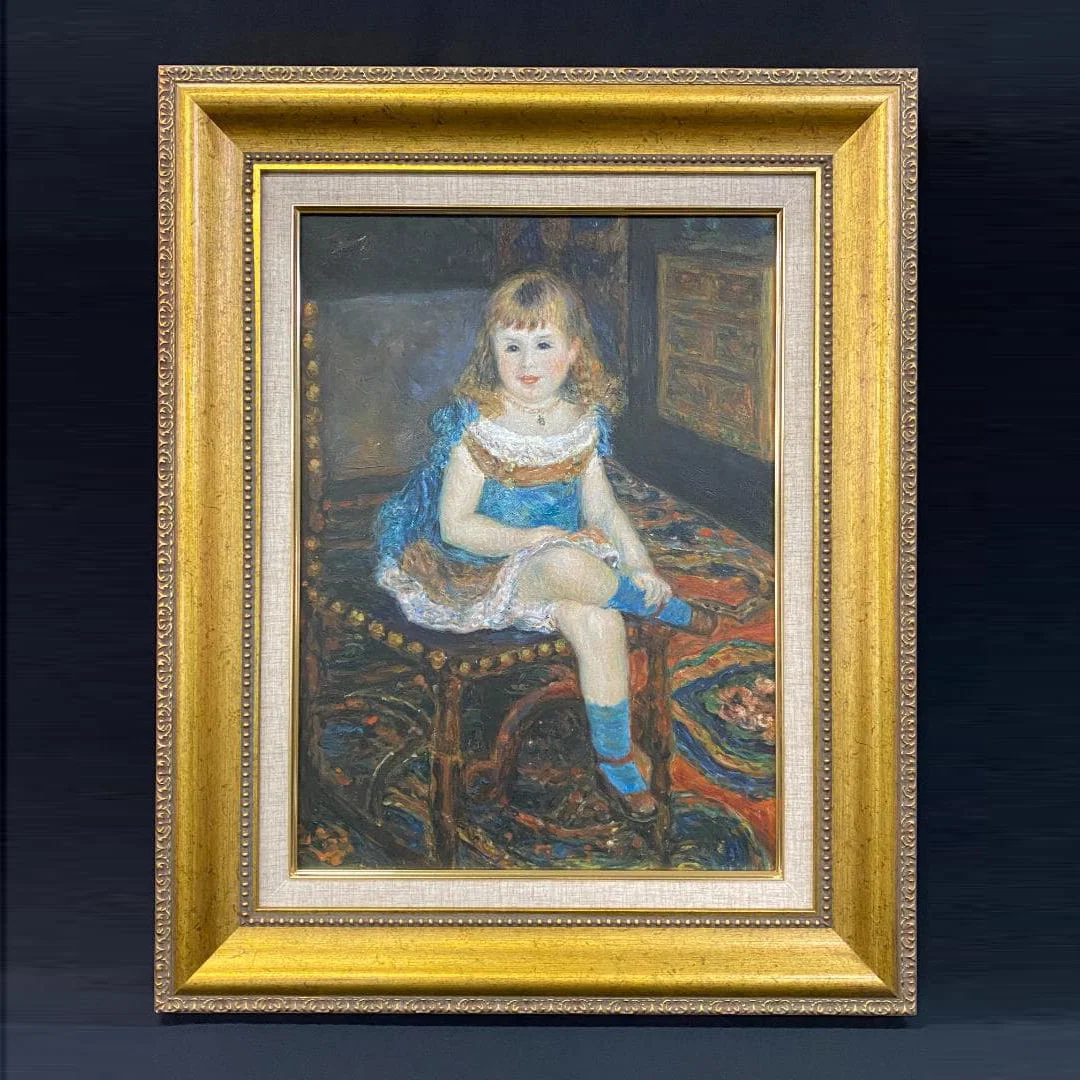 Reproduction of Pierre-Auguste Renoir's "Seated Georgette Charpentier" Copy